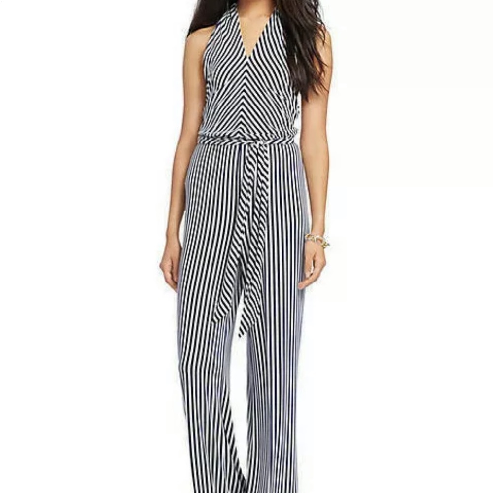 Lauren Ralph Lauren striped 70s style jumpsuit S